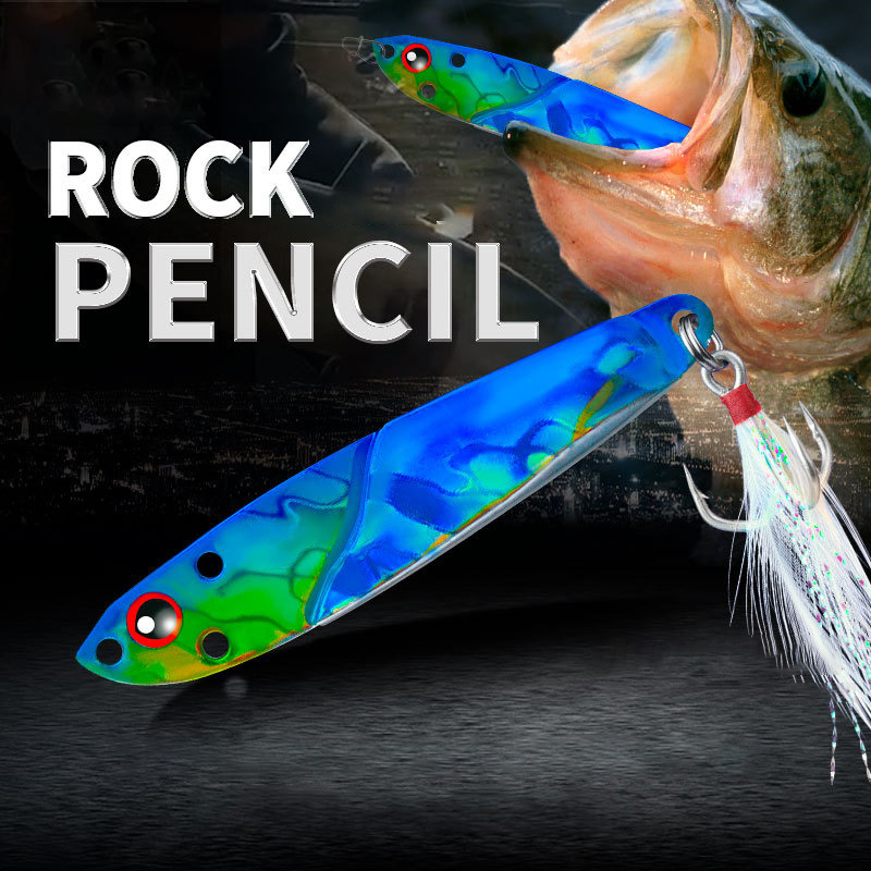 Fishing Lure Spoon - 1 szt. Metalowy Jig 3D Przynęta