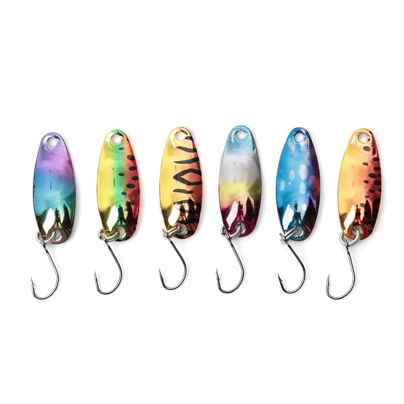 Fishing Lure Spoon - 1 sztuk 2.5/3.5/5g Mini Wobbler cekinowa