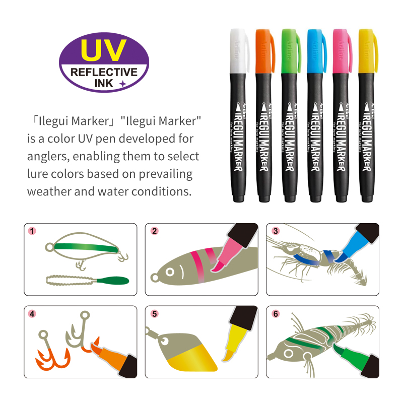 Nowy długopis z farbą UV fluor – Fishing Lure Accessories recenzja i cena