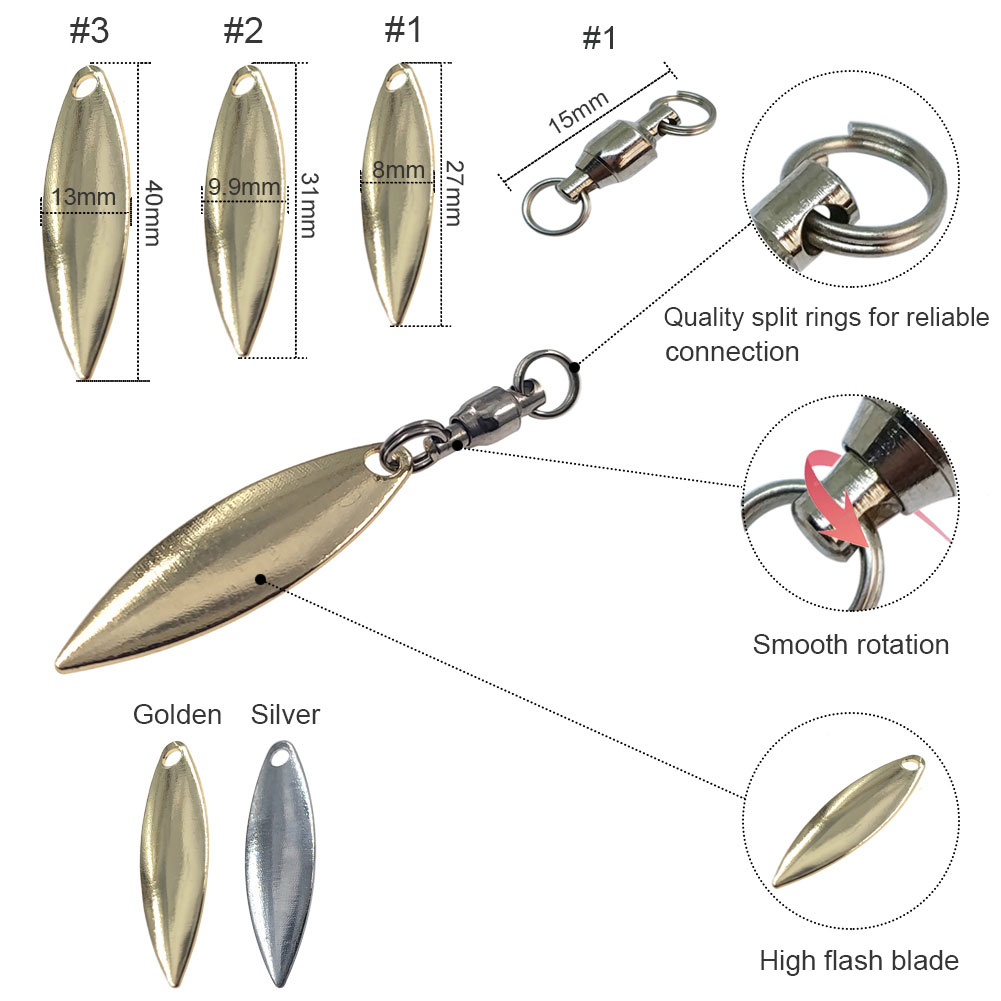 10 sztuk ostrza Willowleaf prz – Fishing Lure Buzzbait recenzja i cena