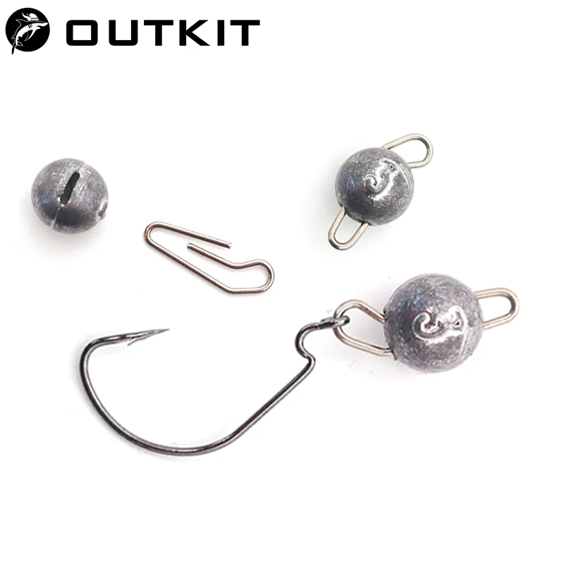OUTKIT 10szt/lot Lead Head Sin – Fishing Lure Accessories recenzja i cena
